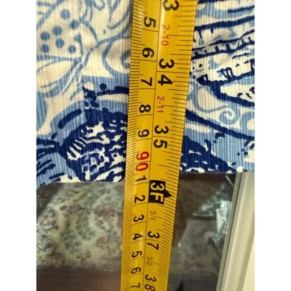 Lilly Pulitzer Mila Shift Dress Blue Peri Pop Up Stuffed Shells White *size 6 - Picture 11 of 15